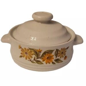 Capri Vintage 70’s Bake Serve n Store Stoneware Individual Casserole Dish Lid